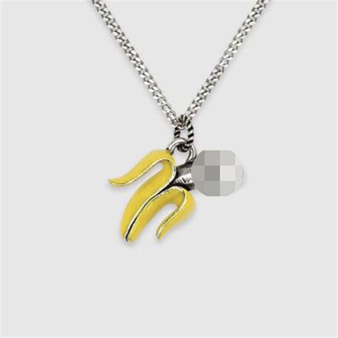 gucci banana phallic necklace|Harry Styles Wore an NSFW Banana Necklace to the Grammys.